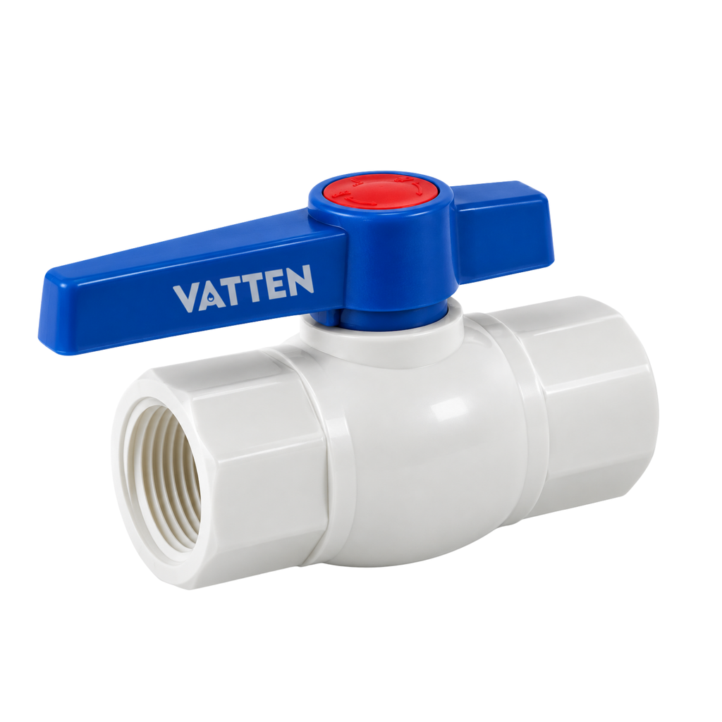 [33010303] VALVULA ESFERICA OCTAGONAL C/R PVC (1")
