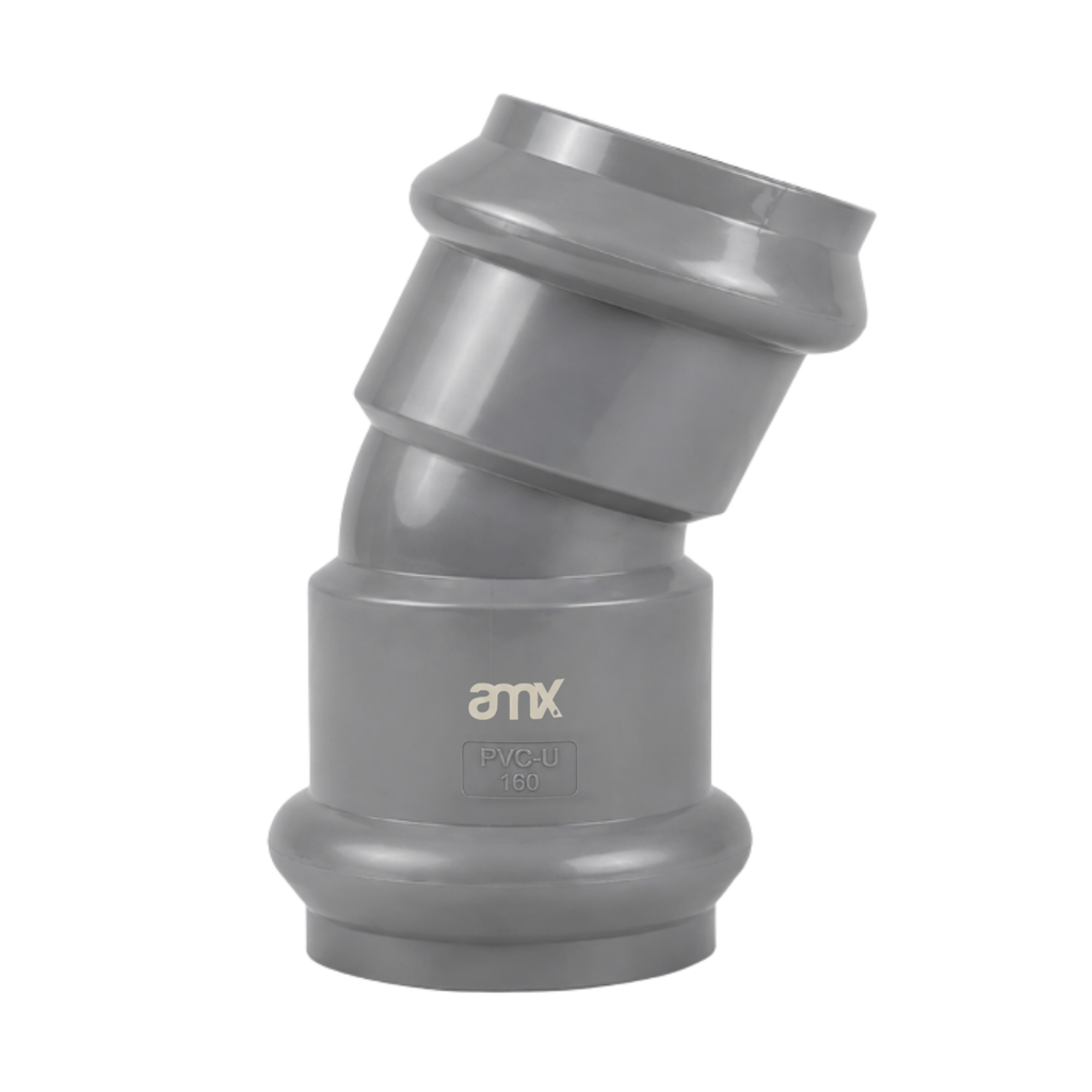 [55010109] CODO UF. 22.5° PN 10 PVC (110MM)